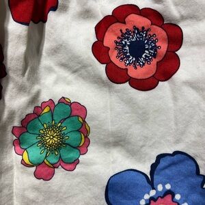 Vintage Old Navy Floral Print Girls dress size 5T Red and Blue Flowers